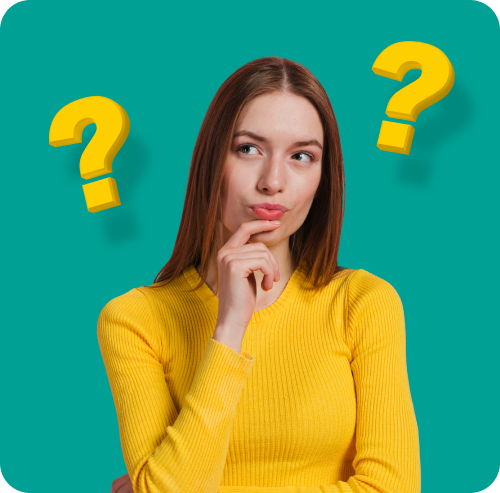 Woman with questions