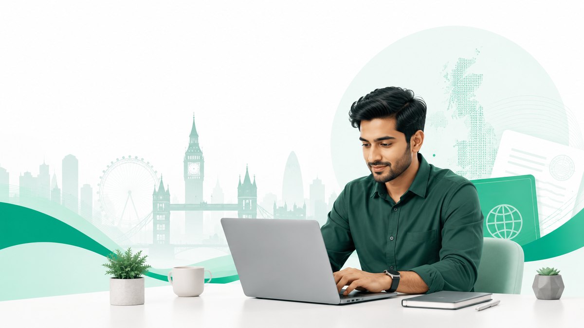 A professional working toward a UK Global Talent Visa without a job offer